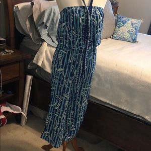 Lilly Pulitzer Blue and White Jumpsuit